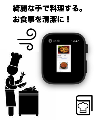 綺麗な手で料理する。お食事を清潔に!